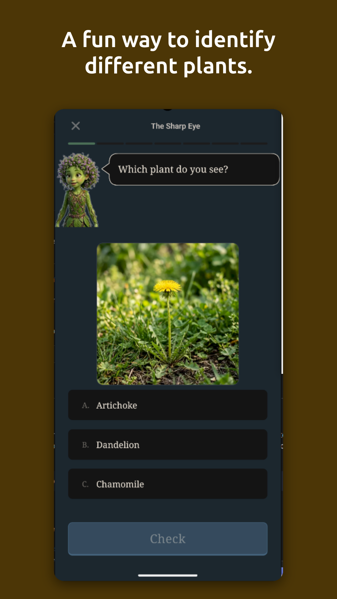 Capture d'écran Vervain — fiche plante structurée